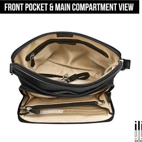 Genuine Leather Crossbody Bags for Women - Premium RFID Blocking Shoulder Bag Or Bags